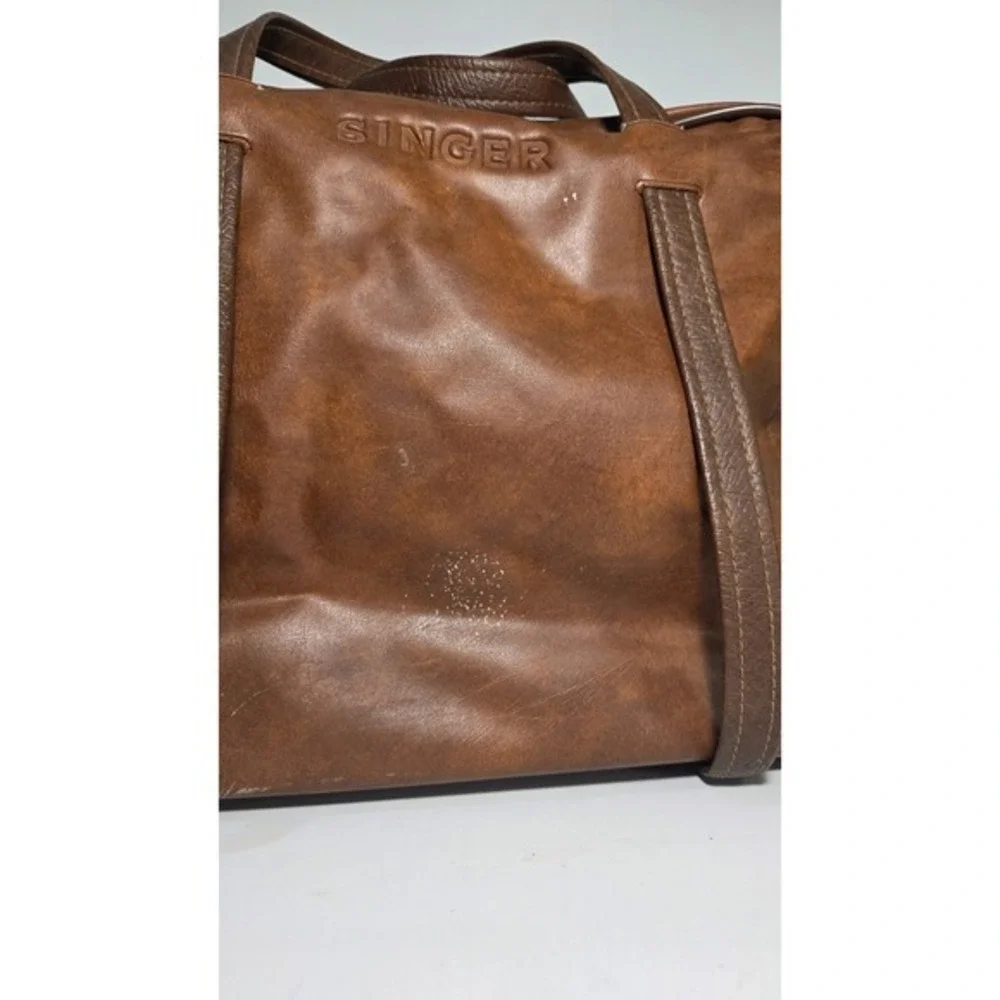 SINGER Vintage Sewing Machine Travel Vinyl‎ /Carry Case/Storage Bag